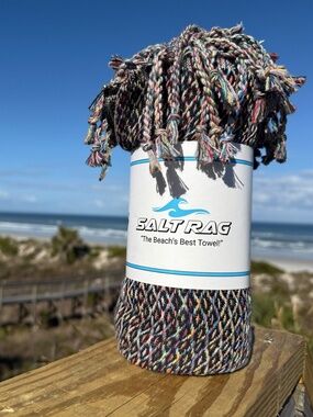 Ahi Rag Black — Salt Rag™ Sand-Resistant Turkish Beach Towel